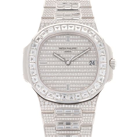 patek philippe nautilus 5719 1g 18k white gold diamond watch|PATEK PHILIPPE .